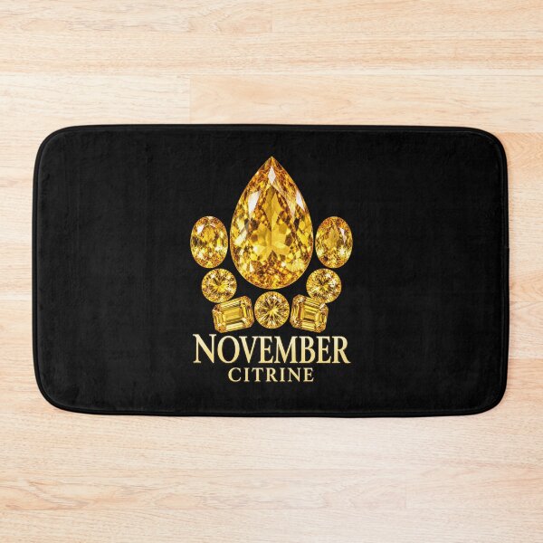 Item preview, BIRTHSTONE COLLECTION ⭐ PORTRAIT - NOVEMBER • CITRINE • Modern designed and sold by WheelieGdArt.