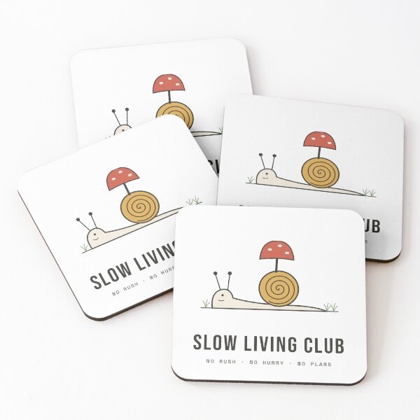 Item preview, Slow Living Club - Cute Snail With Mushroom designed and sold by Rilindi.