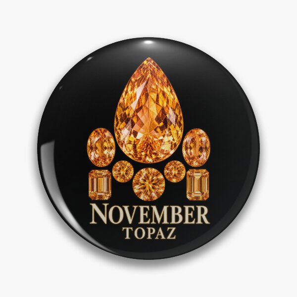 Item preview, BIRTHSTONE COLLECTION ⭐ PORTRAIT - NOVEMBER • TOPAZ • Modern designed and sold by WheelieGdArt.
