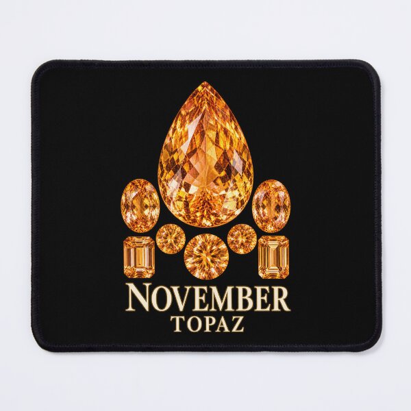 Item preview, BIRTHSTONE COLLECTION ⭐ PORTRAIT - NOVEMBER • TOPAZ • Modern designed and sold by WheelieGdArt.