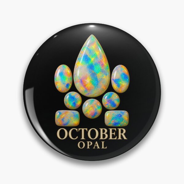 Item preview, BIRTHSTONE COLLECTION ⭐ PORTRAIT - OCTOBER • OPAL • Modern designed and sold by WheelieGdArt.