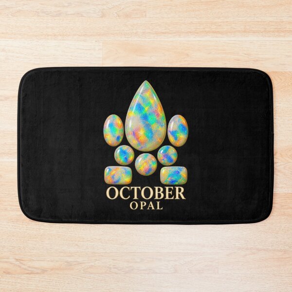 Item preview, BIRTHSTONE COLLECTION ⭐ PORTRAIT - OCTOBER • OPAL • Modern designed and sold by WheelieGdArt.