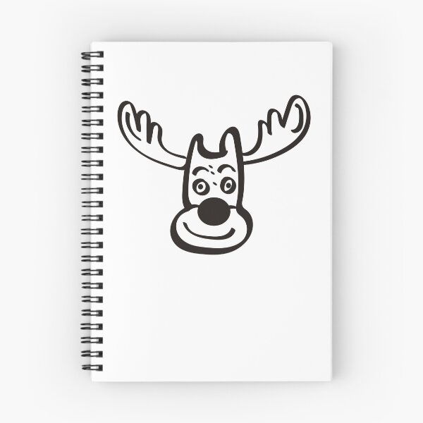 Item preview, Cute Christmas Reindeer Head Doodle Line Art Illustration designed and sold by DesignbyAnnaM.