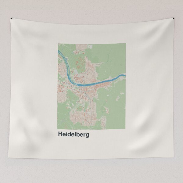 Item preview, Heidelberg Minimalistic Map Art designed and sold by MapsNerd.