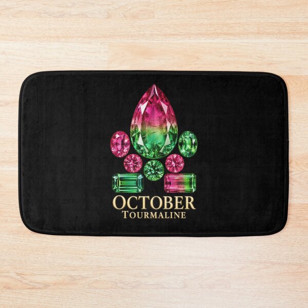 Item preview, BIRTHSTONE COLLECTION ⭐ PORTRAIT - OCTOBER • TOURMALINE • Modern designed and sold by WheelieGdArt.