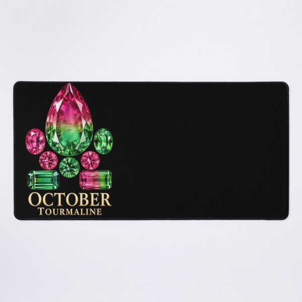 Item preview, BIRTHSTONE COLLECTION ⭐ PORTRAIT - OCTOBER • TOURMALINE • Modern designed and sold by WheelieGdArt.