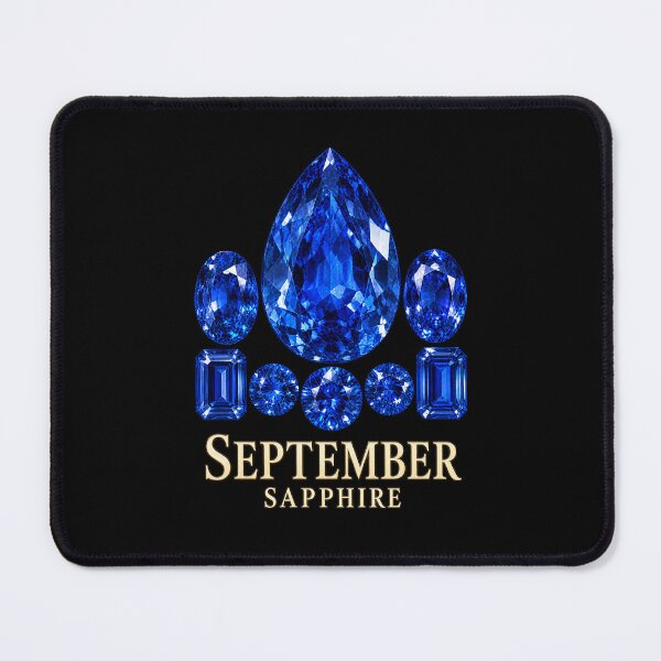 Item preview, BIRTHSTONE COLLECTION ⭐ PORTRAIT - SEPTEMBER • SAPPHIRE • Modern designed and sold by WheelieGdArt.