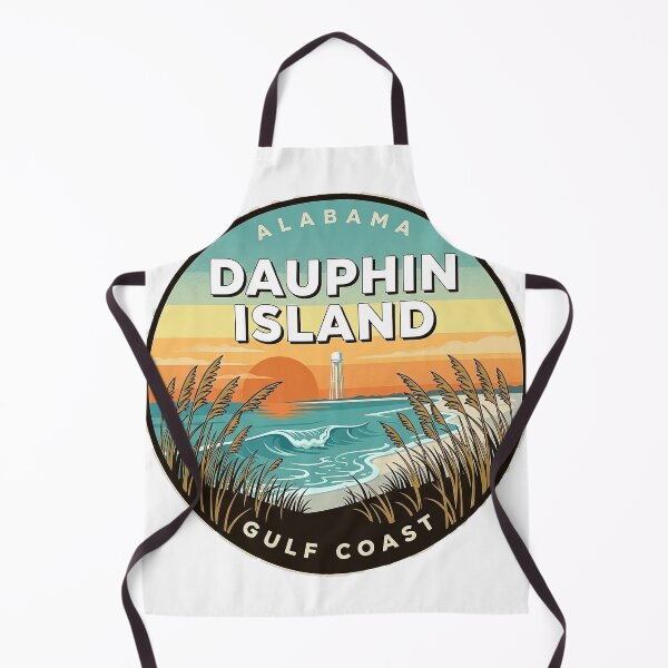 Item preview, Dauphin Island Alabama Sunset Beach Sea Oats Round Badge Sticker designed and sold by DetourDgn.