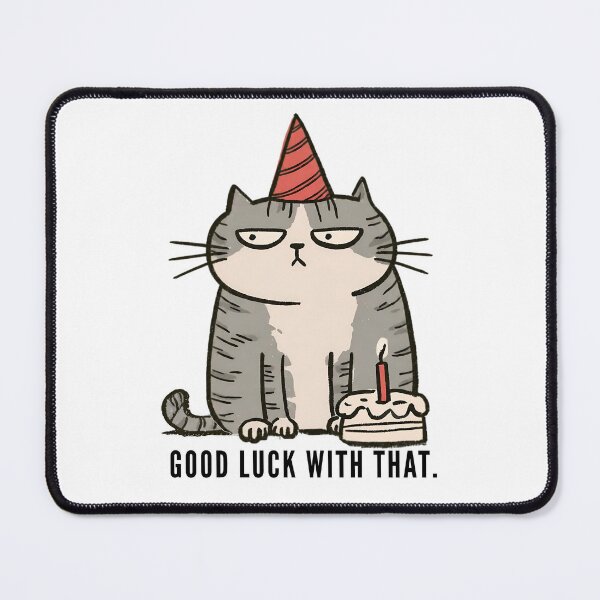 Item preview, Cat With Birthday Cake designed and sold by 123Long.
