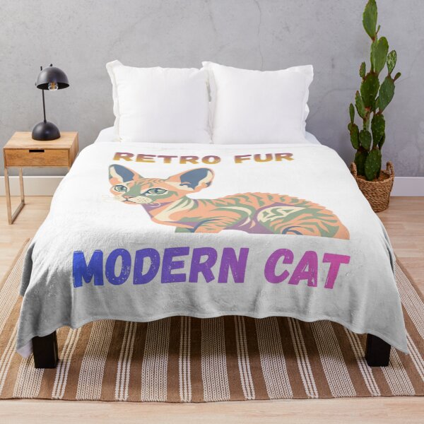 Item preview, Retro Modern Cat – Colorful Vintage Feline Illustration designed and sold by DigitalSkyfall.