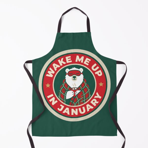 Item preview, Wake Me Up In January Polar Bear Badge designed and sold by DripCultureLab.