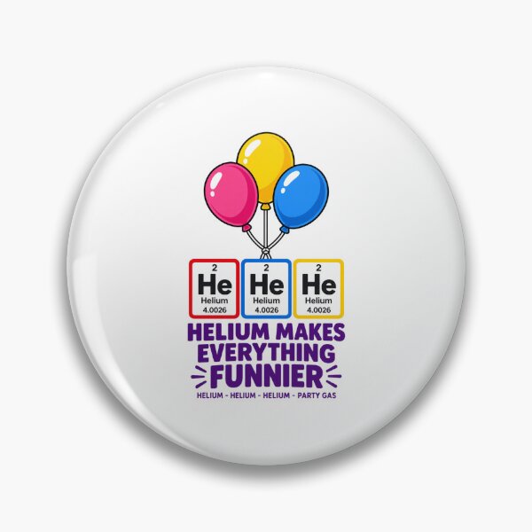 Item preview, HeHeHe Helium Periodic Table Funny Chemistry Science Graphic designed and sold by Whirx.