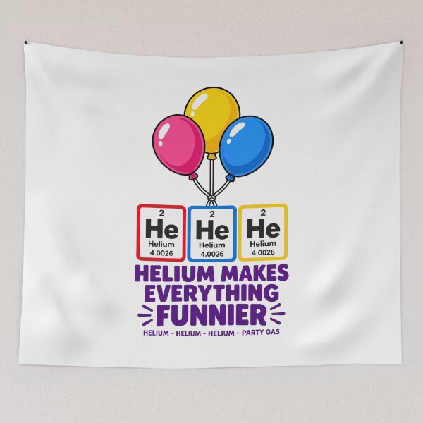 Item preview, HeHeHe Helium Periodic Table Funny Chemistry Science Graphic designed and sold by Whirx.