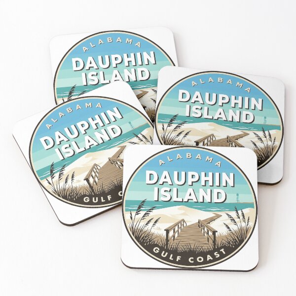 Item preview, Dauphin Island Alabama Dune Boardwalk Beach Round Badge Sticker designed and sold by DetourDgn.