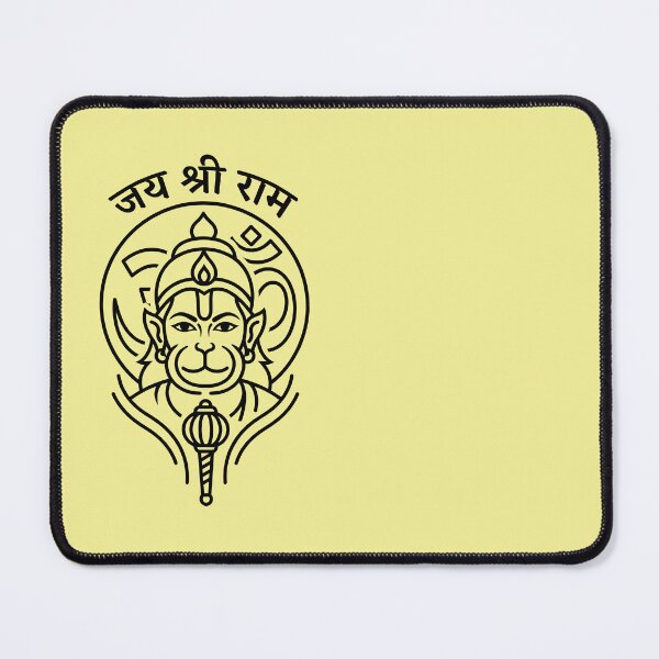 Item preview, Minimal Hanuman Line Art with Gada designed and sold by hutofdesigns.