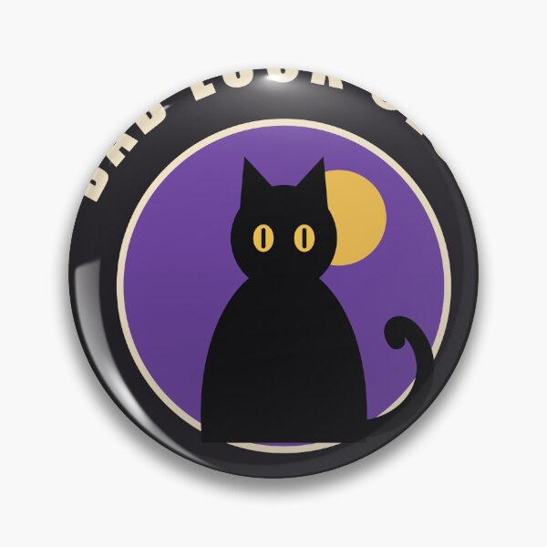 Item preview, Bad Luck Club – Black Cat Friday the 13th Badge designed and sold by Gabtrex.
