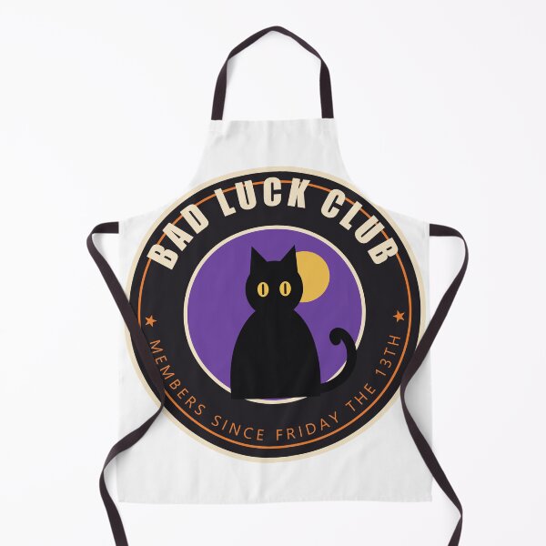 Item preview, Bad Luck Club – Black Cat Friday the 13th Badge designed and sold by Gabtrex.