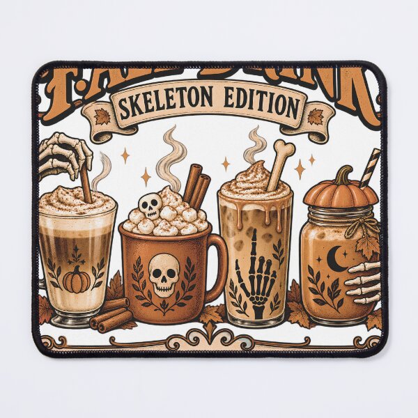 Item preview, Fall Drink Skeleton Edition – Halloween Coffee and Pumpkin Spice designed and sold by pinkaesthetik.