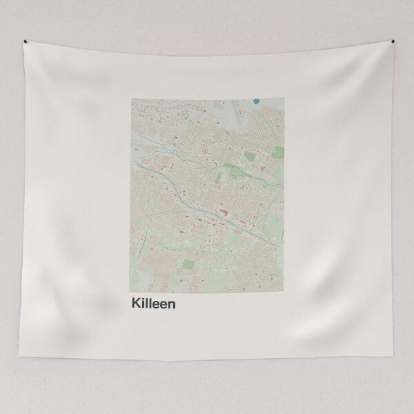 Item preview, Killeen Minimalistic Map Art designed and sold by MapsNerd.