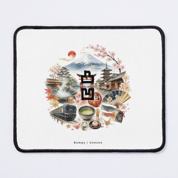 Item preview, Dekoboko - Odd Couple | Japan Travel Memories Collage | Japanese Design designed and sold by JapanMemoir.