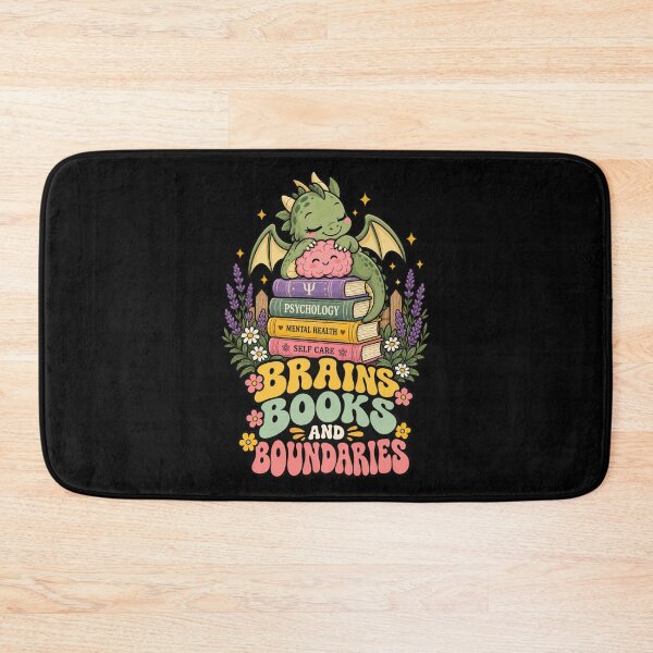 Item preview, Brains Books And Boundaries Cute Dragon Psychology Graphic designed and sold by Whirx.