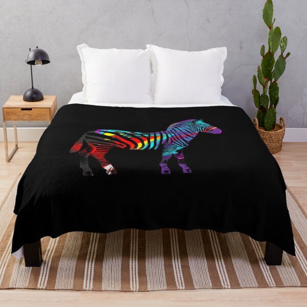 Artikelvorschau, Regenbogen-Zebra – Farbenfrohe Tierkunst entworfen und verkauft von Nicole Bleck.