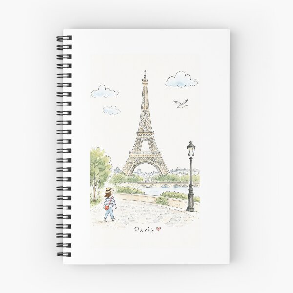 Item preview, Whimisical sketchy arty Paris Eiffel Tower designed and sold by CirrusSky.