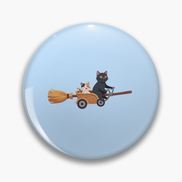 Item preview, Cute Cats Flying on a Magical Broomstick designed and sold by fadiyahmp.