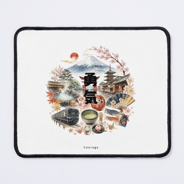 Item preview, Yuuki - Courage | Japan Travel Memories Collage | Japanese Design designed and sold by JapanMemoir.