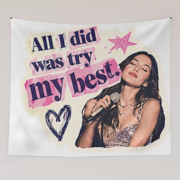 Item preview, Try My Best Retro Sticker | Motivational Scrapbook Aesthetic designed and sold by SugarRuushShop.