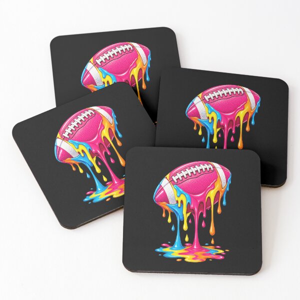 Item preview, Football Drip Melting Pink American Football Dripping Graphic designed and sold by Whirx.