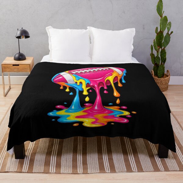 Item preview, Football Drip Melting Pink American Football Dripping Graphic designed and sold by Whirx.