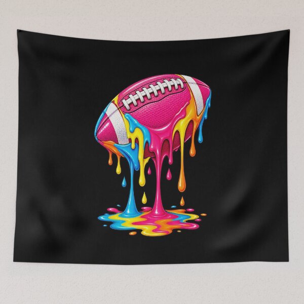 Item preview, Football Drip Melting Pink American Football Dripping Graphic designed and sold by Whirx.