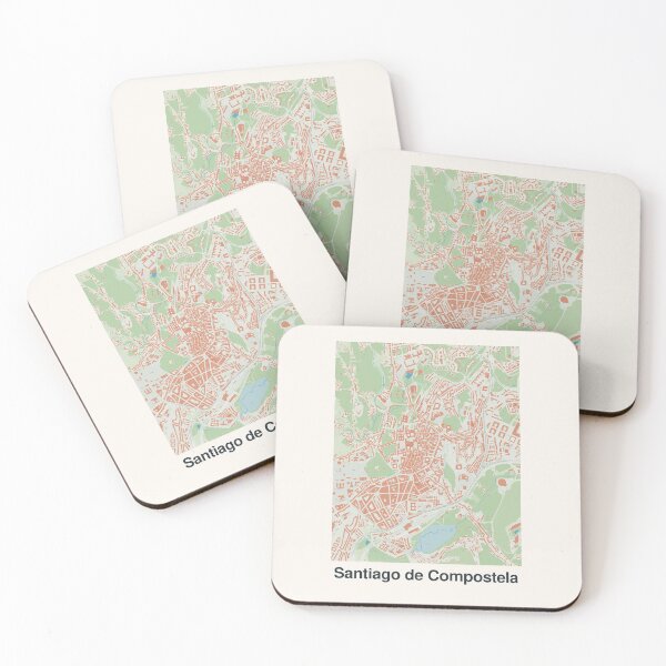 Item preview, Santiago de Compostela Minimalistic Map Art designed and sold by MapsNerd.