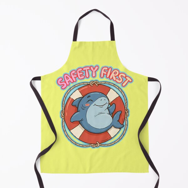 Item preview, Safety First Cute Baby Shark In Lifebuoy designed and sold by ZeroContextArt.