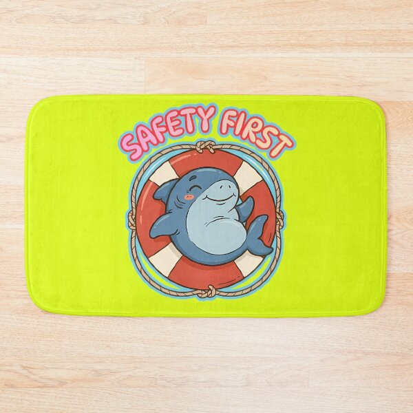 Item preview, Safety First Cute Baby Shark In Lifebuoy designed and sold by ZeroContextArt.