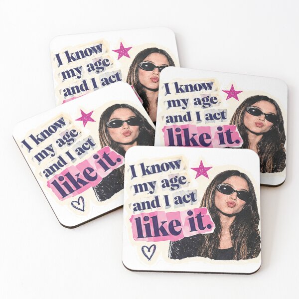 Item preview, I Know My Age Retro Sticker | Olivia Rodrigo Inspired Y2K Collage designed and sold by SugarRuushShop.