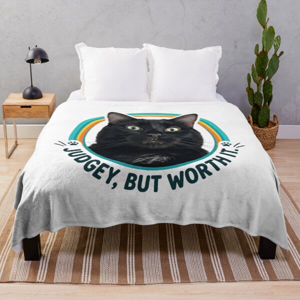 Item preview, Sarcastic Black Cat – Judge Me, But Worship Me designed and sold by DigitalSkyfall.