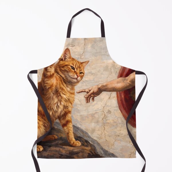Item preview, The Creation of Adam Cat Parody designed and sold by FaizArtShop.