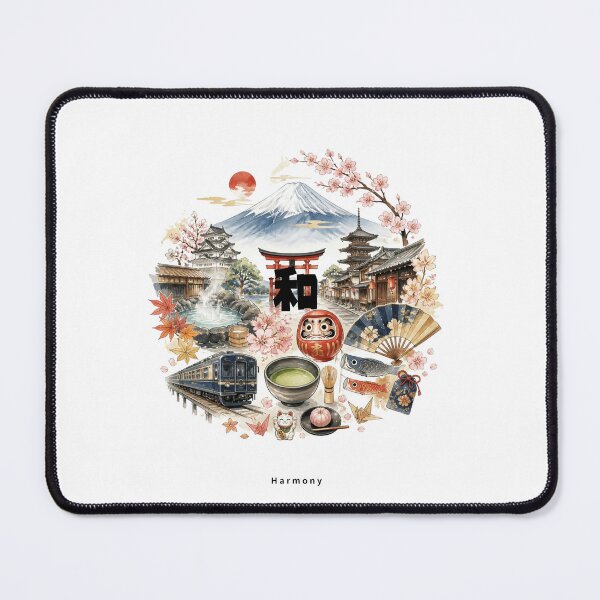 Item preview, Wa - Harmony | Japan Travel Memories Collage | Japanese Design designed and sold by JapanMemoir.