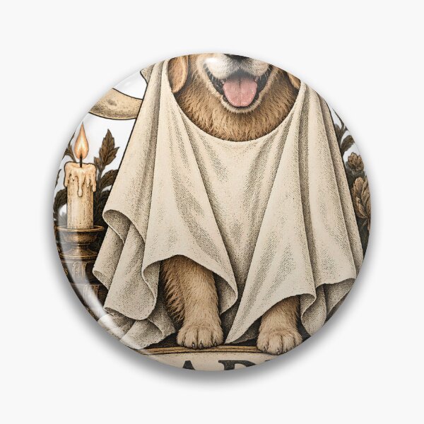Item preview, Golden Retriever Ghost Costume – Maple the Resident Spirit designed and sold by pinkaesthetik.