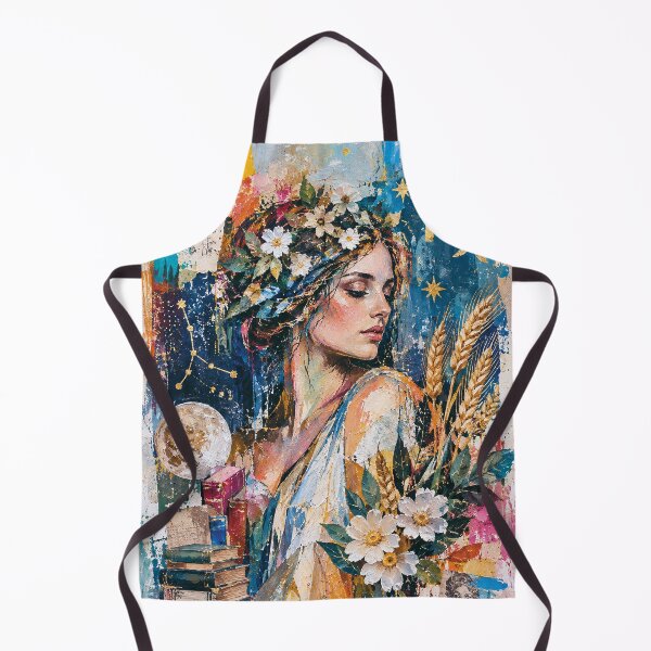 Item preview, Virgo Zodiac Painting – Celestial Maiden Astrology Art designed and sold by GalleryKauffeld.
