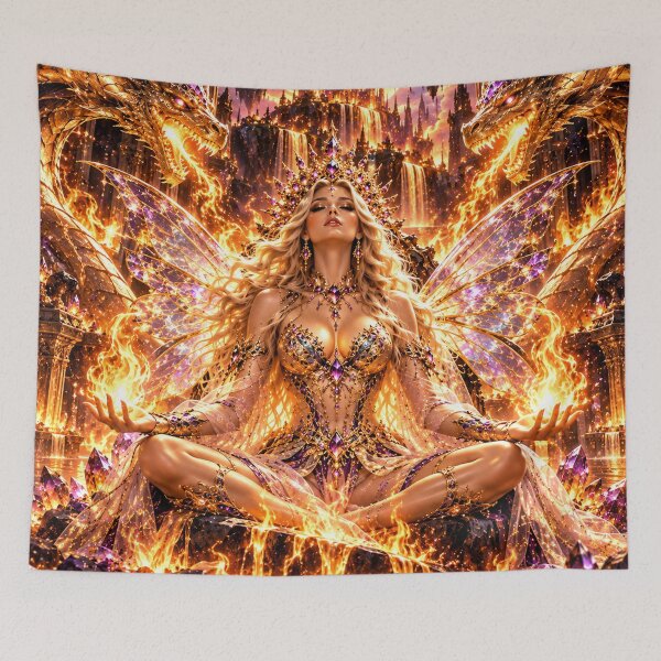 Item preview, Fire Fairy Queen of Sovereign Power designed and sold by PurvaNimfaMagic.