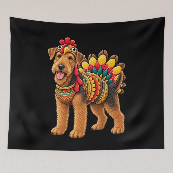 Item preview, Funny Airedale Terrier Turkey Costume Thanksgiving Dog Lover designed and sold by rafaeltto.