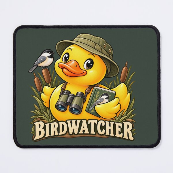 Item preview, Birdwatcher Rubber Duck with Chickadee designed and sold by BROHLine Studio.