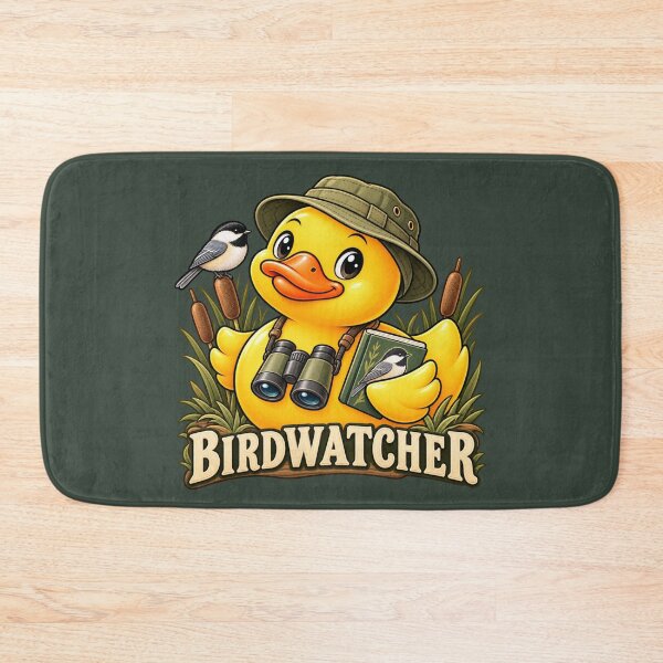 Item preview, Birdwatcher Rubber Duck with Chickadee designed and sold by BROHLine Studio.