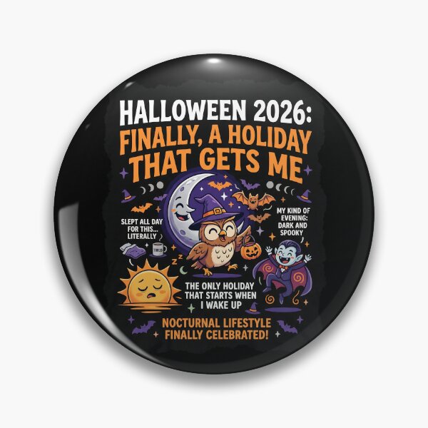 Item preview, Halloween 2026 funny owl and vampire nocturnal lifestyle designed and sold by Trendsecne.