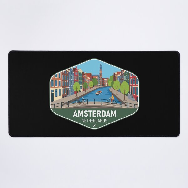 Item preview, Amsterdam Netherlands Travel Souvenir designed and sold by RareDeerArt.
