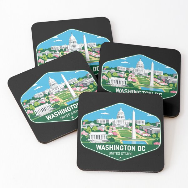 Item preview, Washington Dc United States Travel Souvenir designed and sold by RareDeerArt.