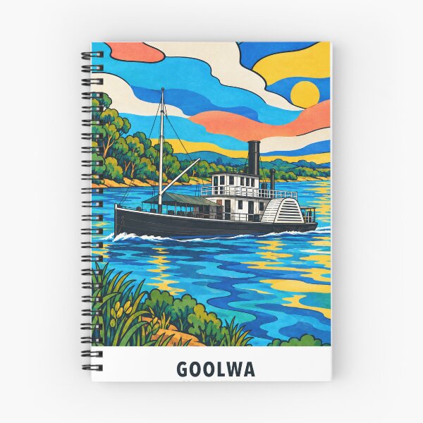 Artikelvorschau, Goolwa Schaufelraddampfer-Flusserbe entworfen und verkauft von Print My Town.